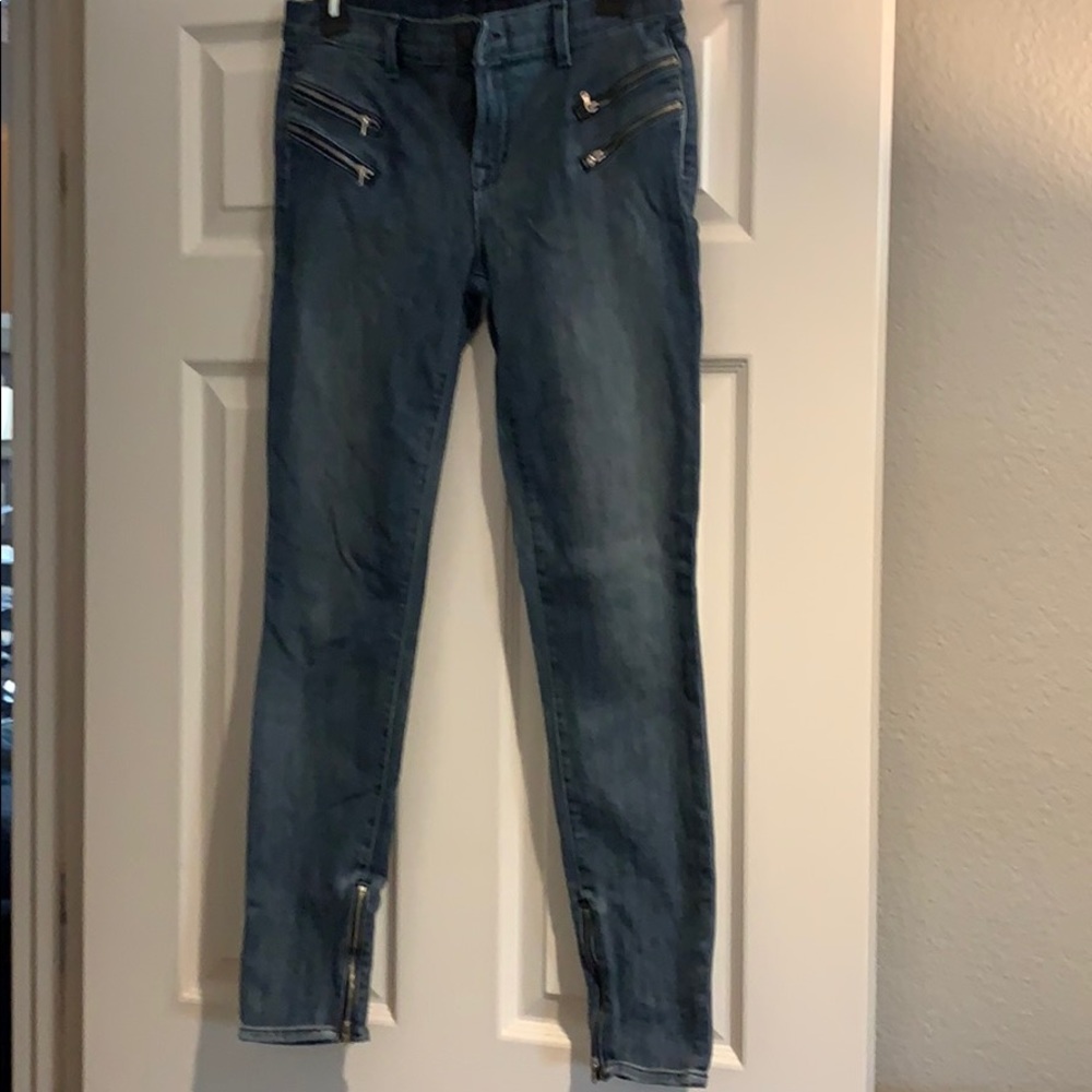 J Brand Moto Beatnik zipper detail jeans, sz 28